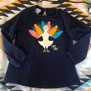 Mudpie 5t Thanksgiving outfit.  Top is in perfect condition!